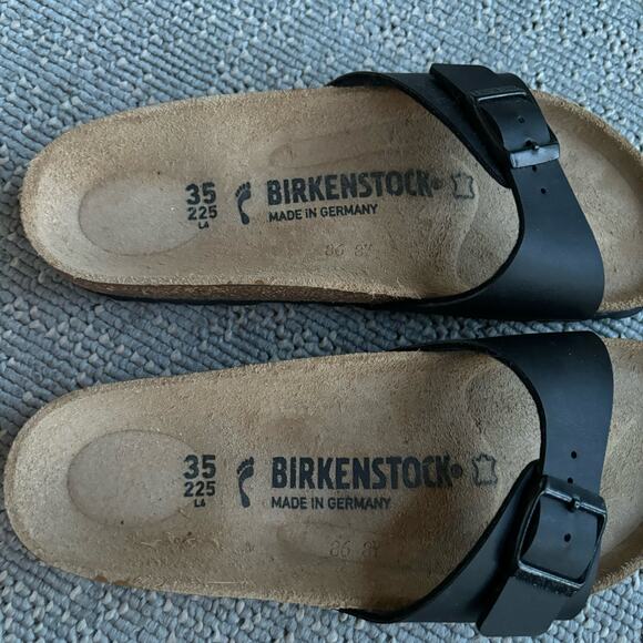 BIRKENSTOCK MADRID LEATHER SLIDE SANDALS WOMEN SIZE EU35/US 5.5-6 - Picture 6 of 16
